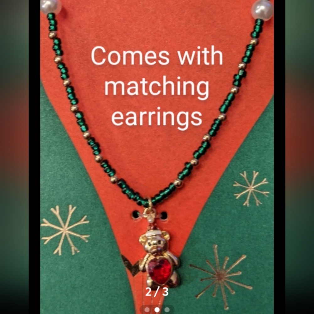 LIMITED EDITION 🎁 Christmas necklace & earring set